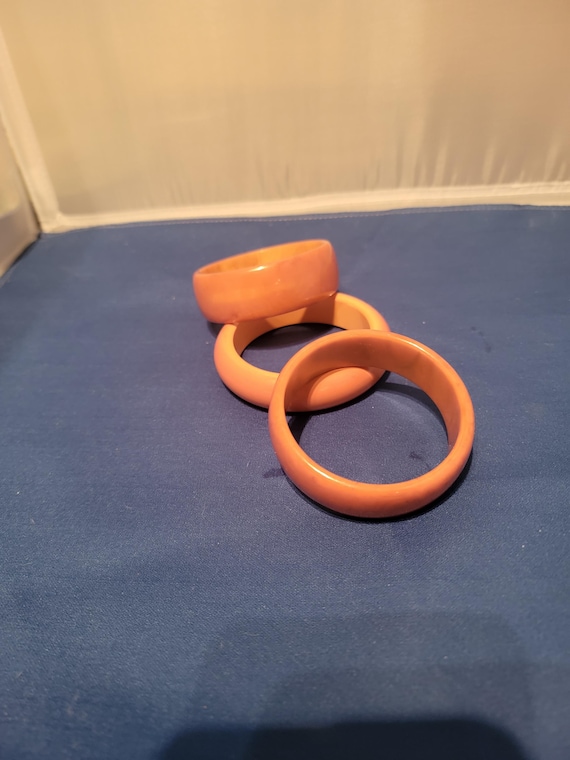 Butterscotch Bakelite Bangles Collection - image 4