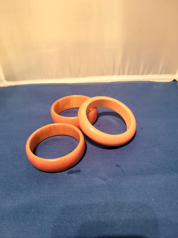Butterscotch Bakelite Bangles Collection - image 5