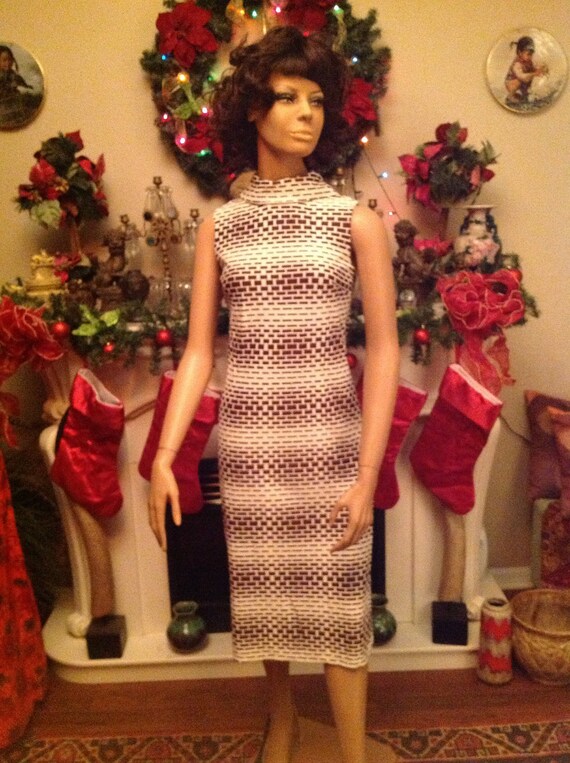 1960's geometric mod dress