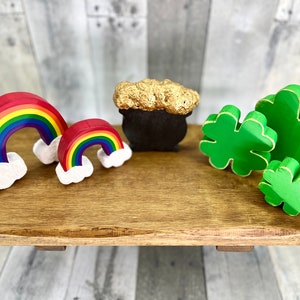 Wooden St Patrick's Day Tiered Tray Decor