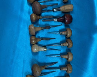 vintage set of 20 gravers