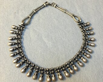 Antique Sterling silver Tibetan necklace