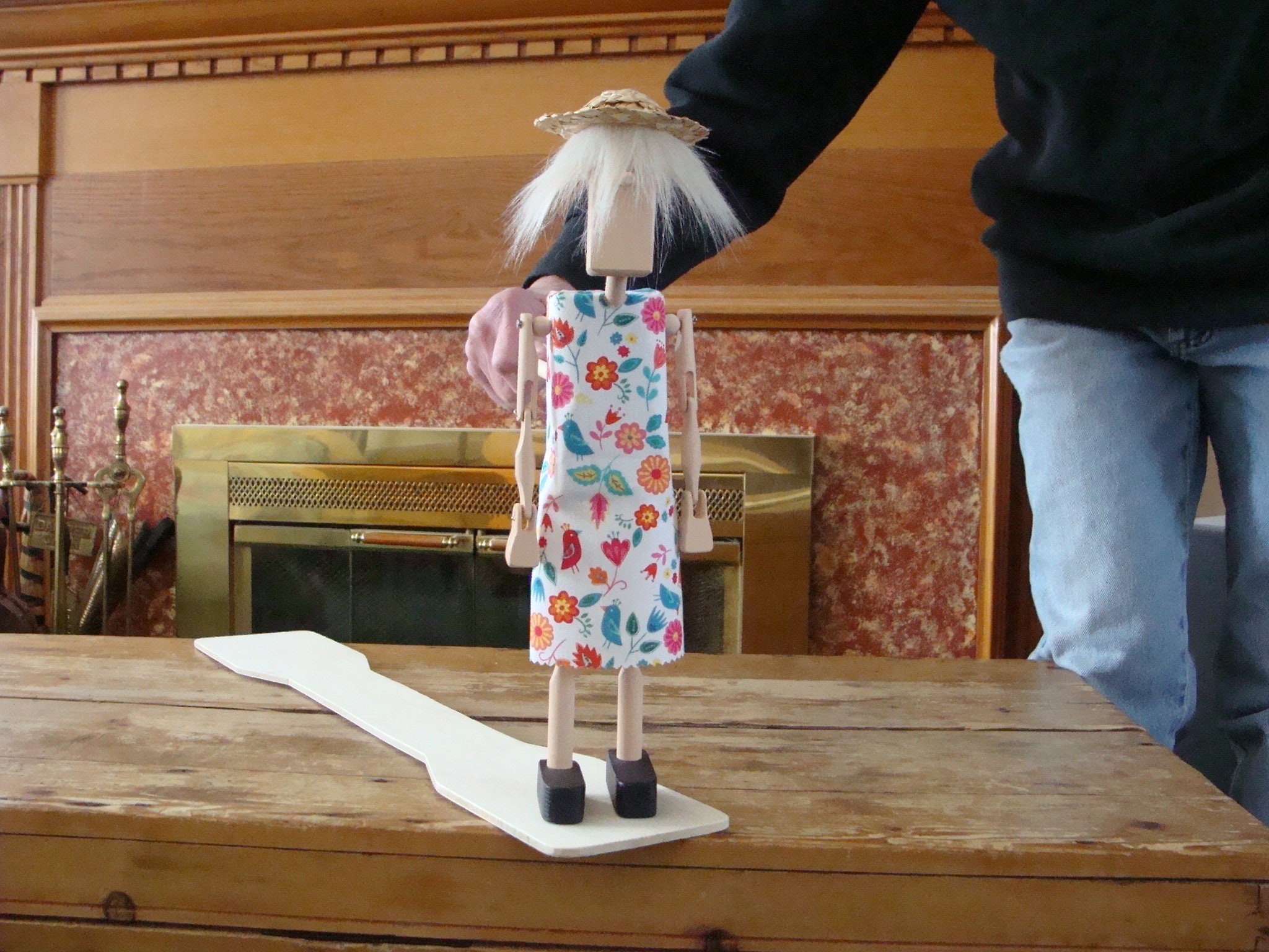 Rustic Jig Doll ma Hand Crafted Wooden Dancing Etsy UK