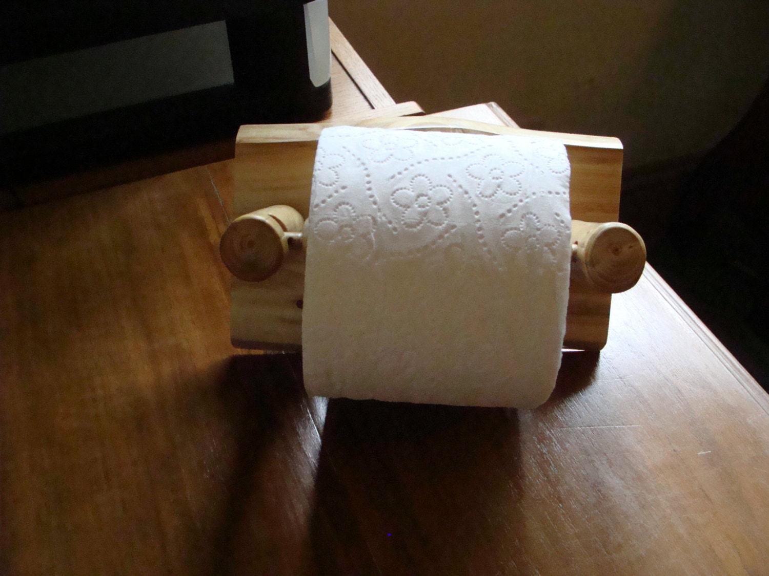 Bear Necessities Toilet Paper Holder - Log Cabin Decor, Black Forest Decor SIX9397