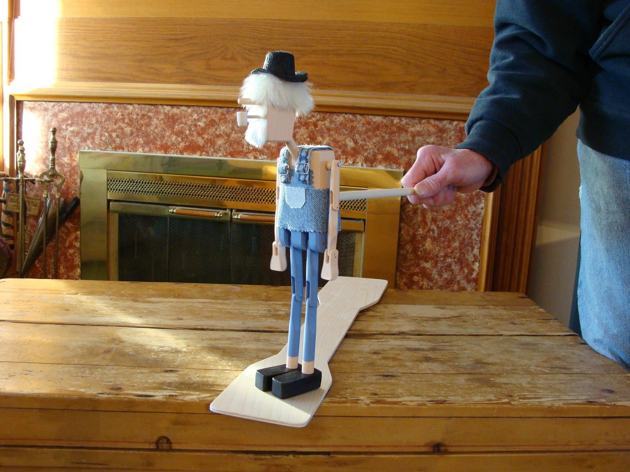 Rustic Jig Doll pa Hand Crafted Wooden Dancing Etsy UK