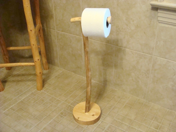 Create an Unique Rustic Bathroom Branch Toilet Paper Holder