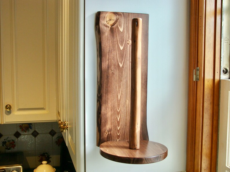 Vertical Wallmounted Paper Towel Holder Etsy
