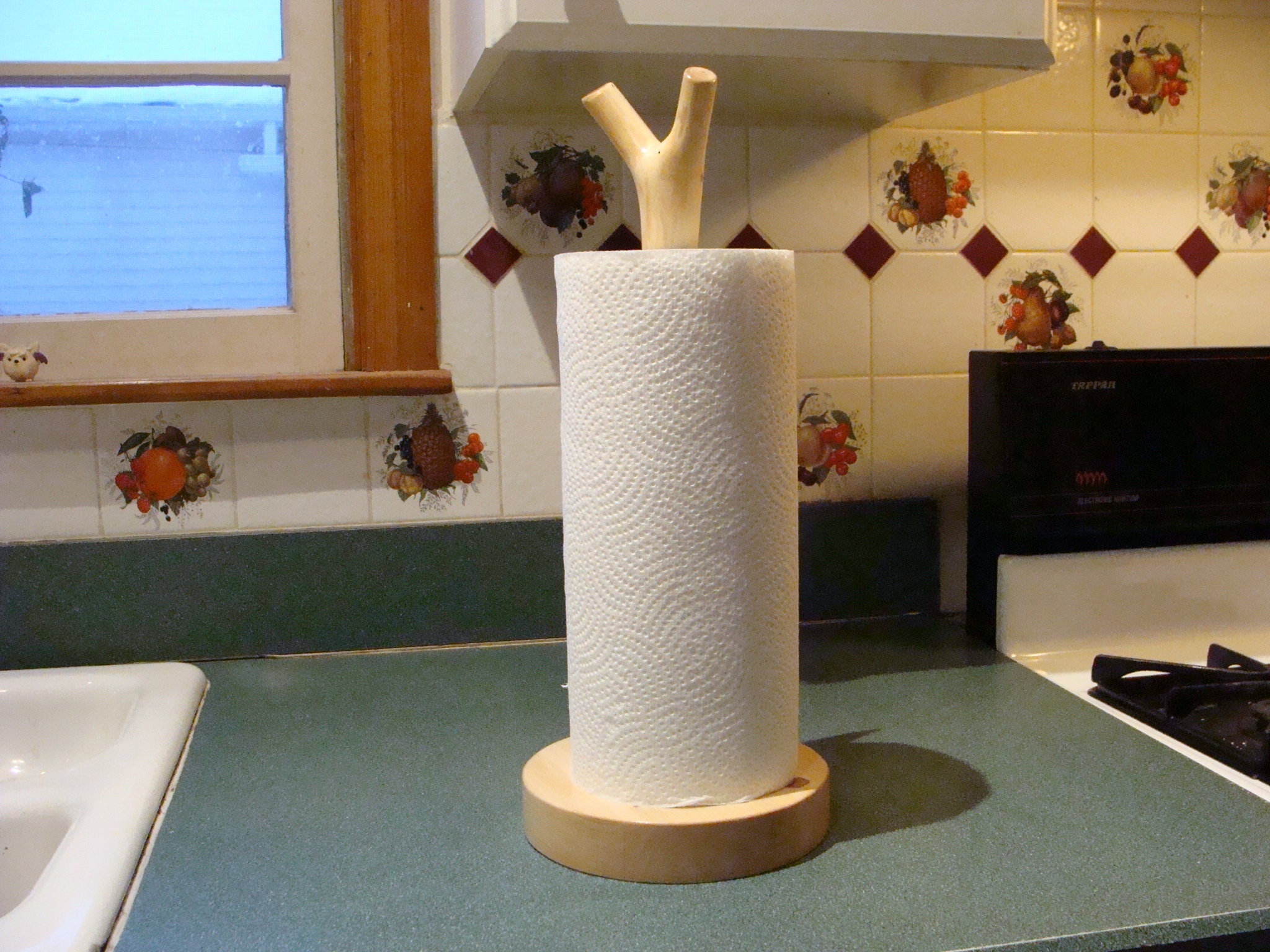 Olve Kitchen Paper Towel Holder Hanging Paper Towel Dispenser Cover for  Kitchen, Camping Outdoor (Mint)