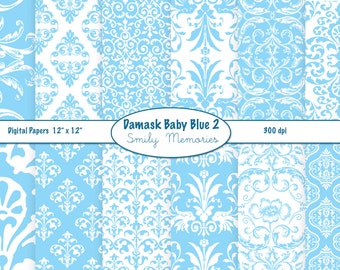 ベビーブルーダマスクデジタルペーパーパック（12インチ×12インチ）