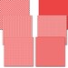 Red and White Digital Paper Pack 12" X 12" for Card Design, Invitations ...