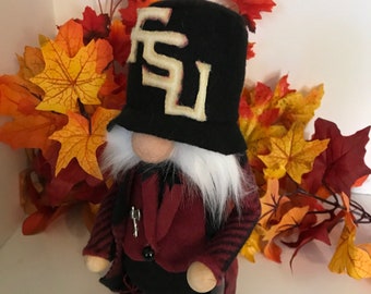 Fl State Gnomes, College Football Gnomes, Sports Gnomes, Sports Gifts, Football Gifts, Sports Team Gnomes.