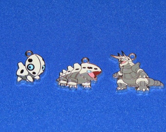 Aron / Lairon / Aggron Pokemon Charm Made Into What You Want