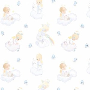 REMNANT PIECE - 17&quot; length - Precious Moments by Springs Creative - Angel Scenic Rainbow - 17 inches length