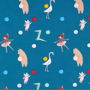 Lola Dutch by Sarah Jane x Michael Miller - Lola polka dot (Teal) - Sold By the Half Yard – BTHY