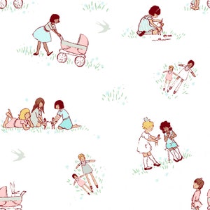 Best of Sarah Jane by Michael Miller - Soft - Dolls - Sold By the Half Yard – BTHY