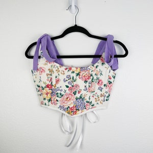 Womens Summer Flowers Top for Women Spring Floral Shirt Women Floral Shirt for Women Summer Corset top Summer Clothing Women’s Corset Top