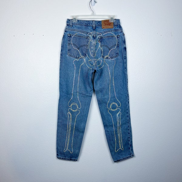 Skeleton Jeans Etsy