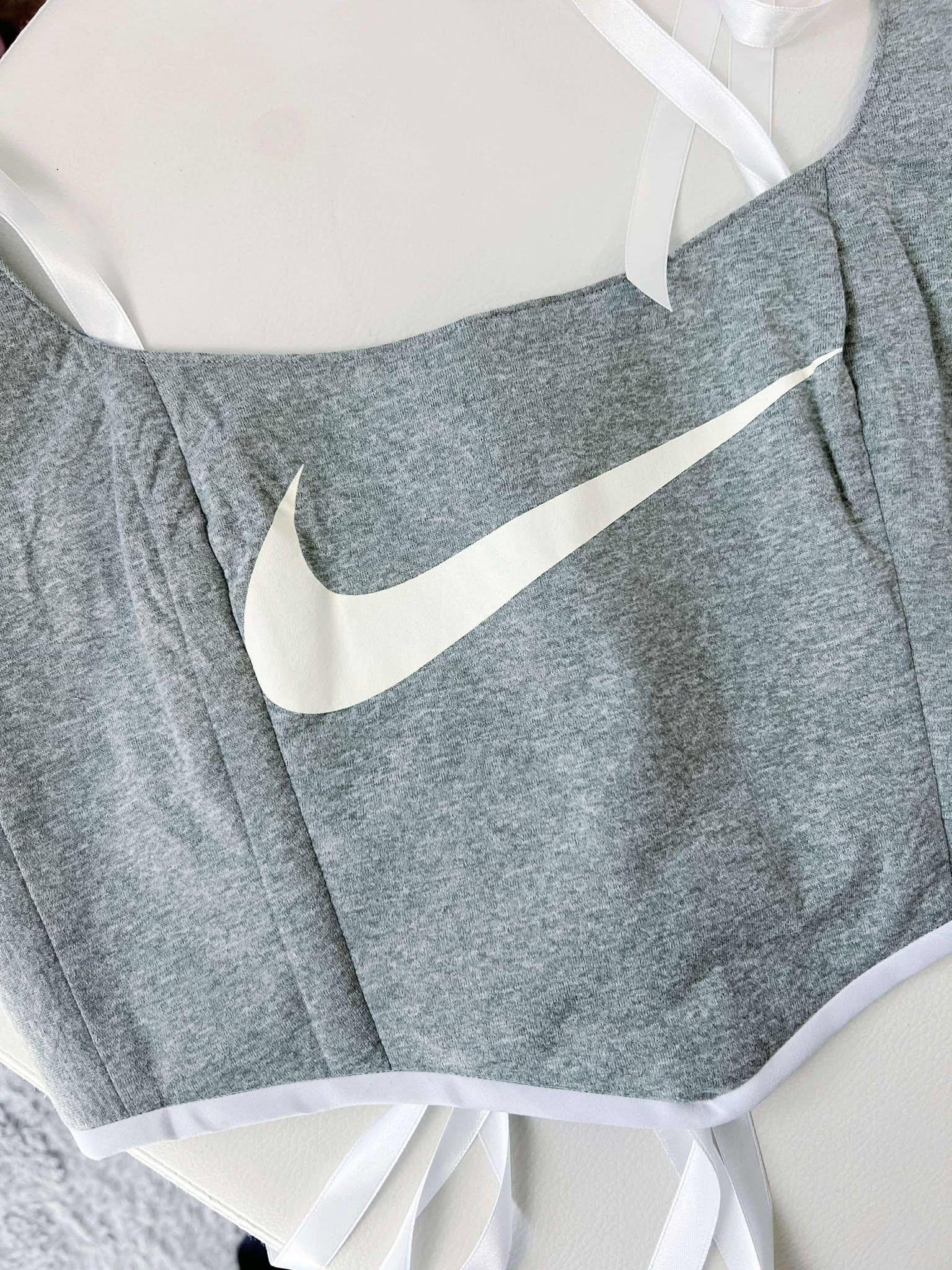 Fashion Nova Fashion Pink Nike Corset Reworked Nike Corset Top