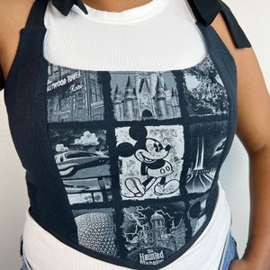 Mickey Mouse Disney World Corset Top | Disney Crop Top Women&#39;s Summer Shirt Disney Vacation Shirt Magic Kingdom Tee Disney Shirt Magical Tee