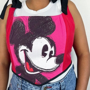 Mickey Mouse Corset Top | Disney Corset Top Mickey Mouse Shirt Mickey Shirt Mickey Top Mickey Mouse Magic Kingdom Crop Top Disney Tee Disney