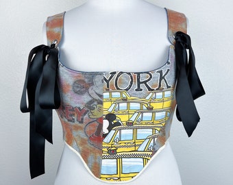 Mickey Two Tone Corset Top | Size: 16