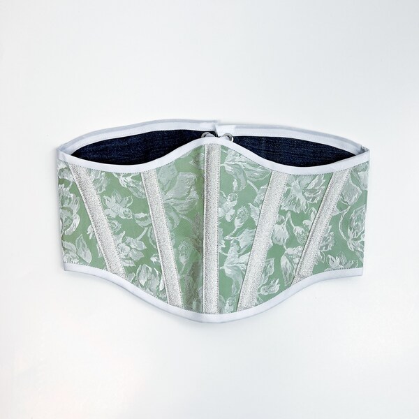 Green Floral Corset Belt | Size: S