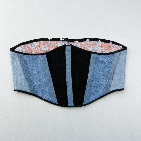 Upcycled Jean Denim Stylish Corset Belt Turn Your Old Jeans into a Stylish Corset Belt – Step-by  main image 2