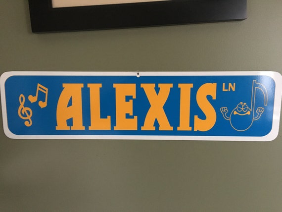 2 Color Decorative Street Signs Etsy