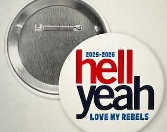 Ole Miss Football Buttons - 3"