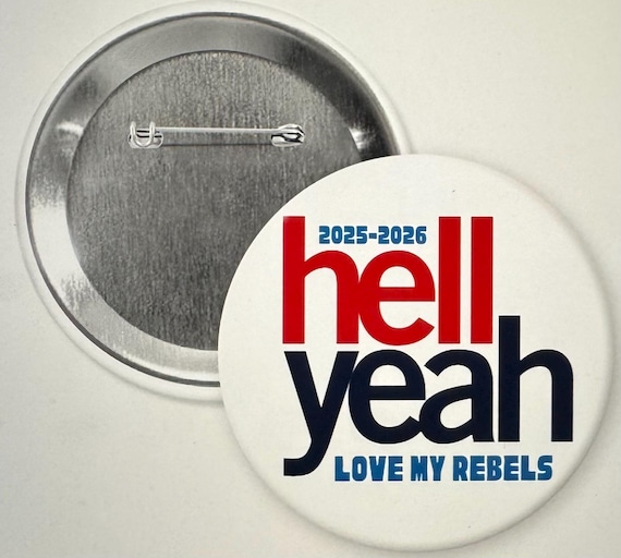 Ole Miss Football Buttons - 3"