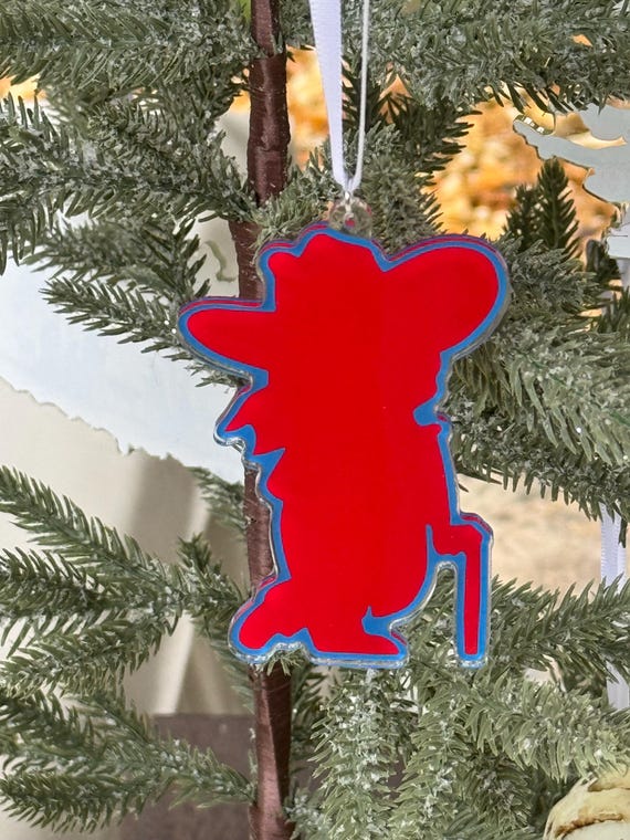 4” Rebel Outline Ornament