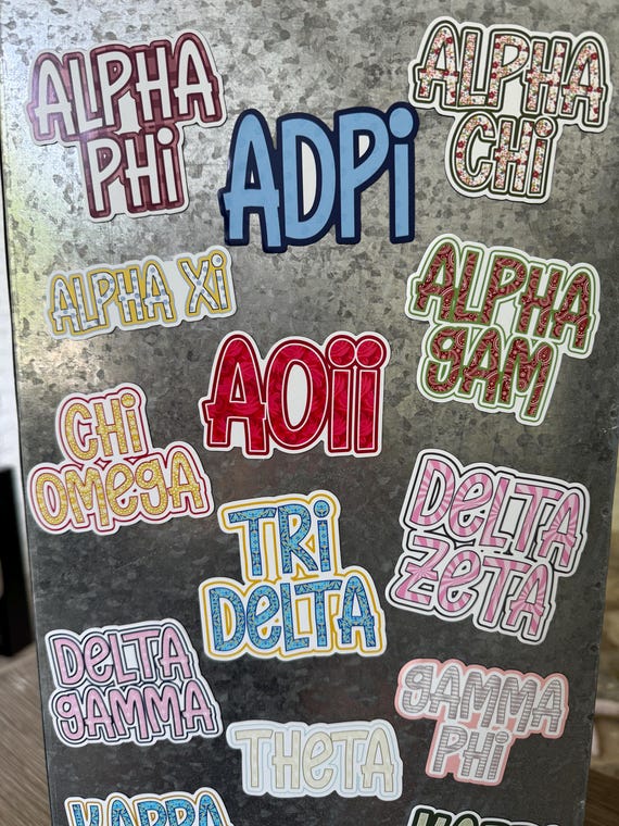 Sorority Vinyl Magnet 3"