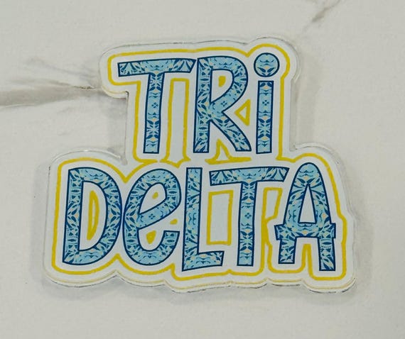Tri Delta Acrylic Magnet
