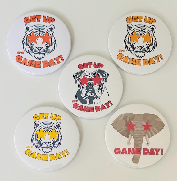 Get Up It’s Gameday 3" Button