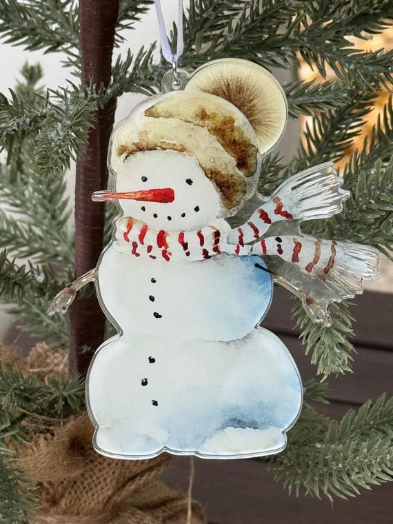 Acrylic Snowman Ornament
