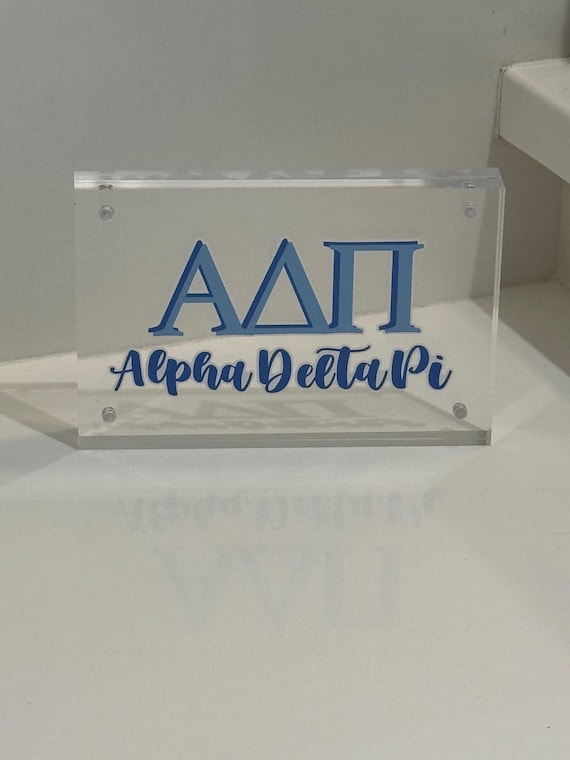 Acrylic Sorority 4 x 6 Framed Art - 19 Sororities available