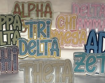 Sorority Acrylic Shelfie - 4.5&quot;