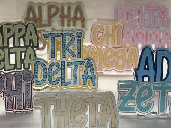 Sorority Acrylic Shelfie