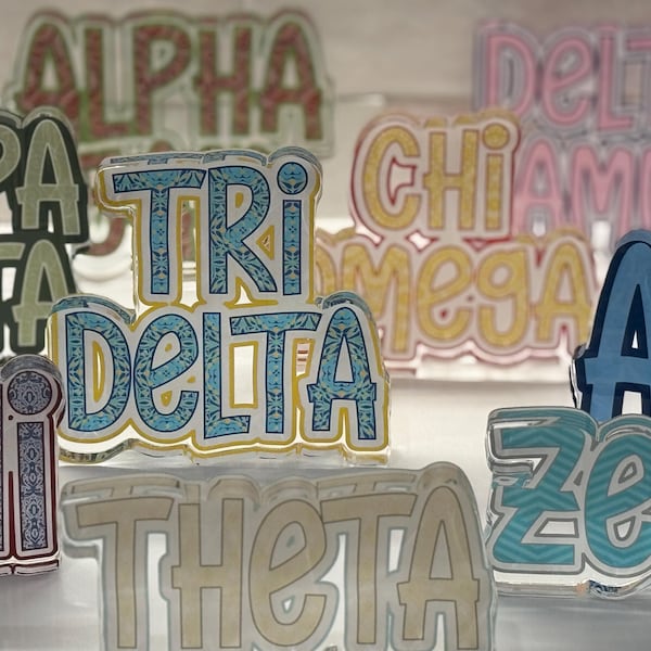 Sorority Acrylic Shelfie - 4.5"