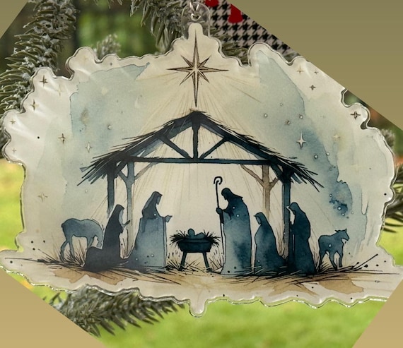 Acrylic Nativity Ornament