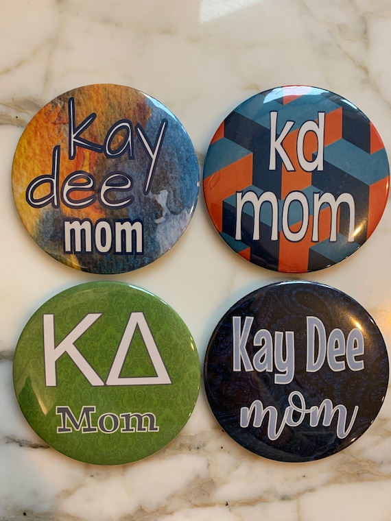 Kappa Kappa Gamma Mom Button 3 Pin Back