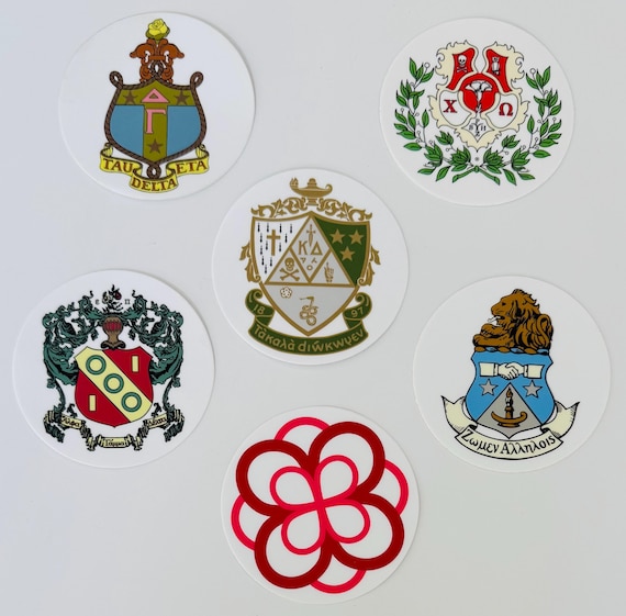 Round Sorority Decal - Logos/Crests - 3”
