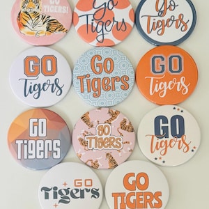 Botones de fútbol &quot;Vamos Tigres&quot; - 3&quot;