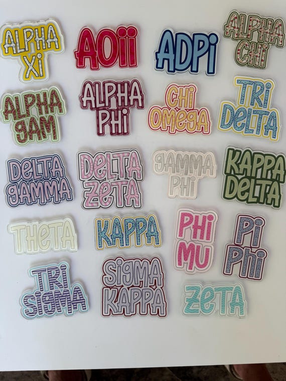 Sorority Acrylic Magnet 3"