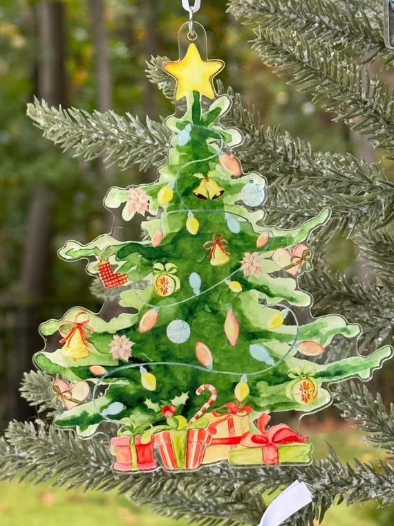 Acrylic Christmas Tree Ornament