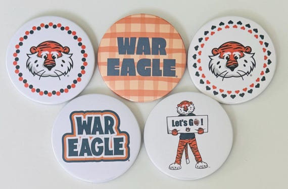 Auburn Football Buttons - 3"