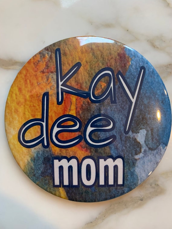 Kappa Kappa Gamma Mom Button 3 Pin Back