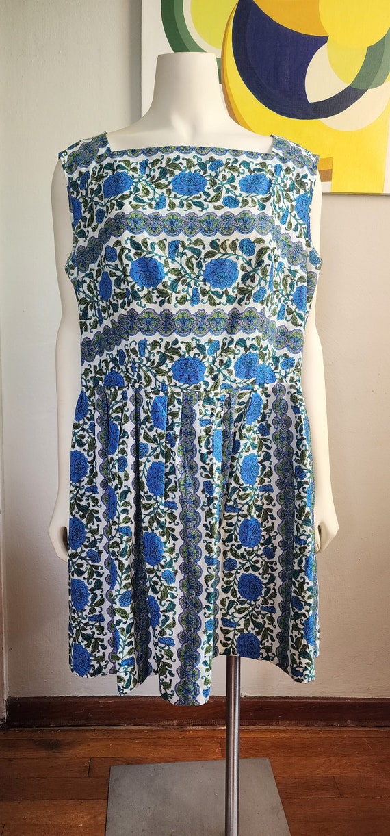 1960s Sleeveless Dress with Shortened Hem – Large… - image 1