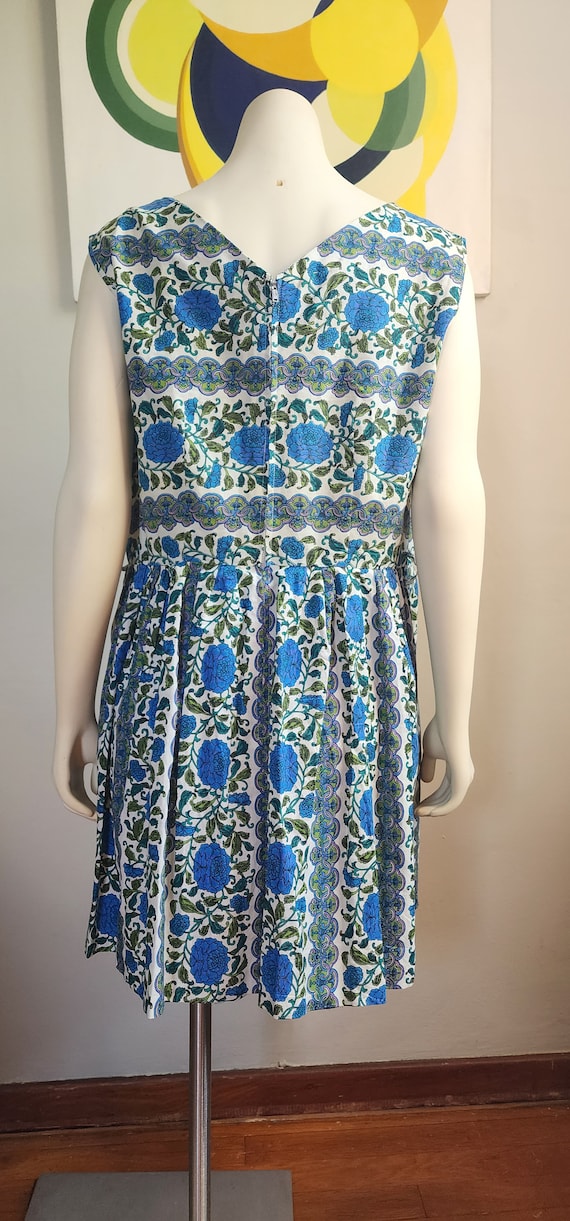 1960s Sleeveless Dress with Shortened Hem – Large… - image 4
