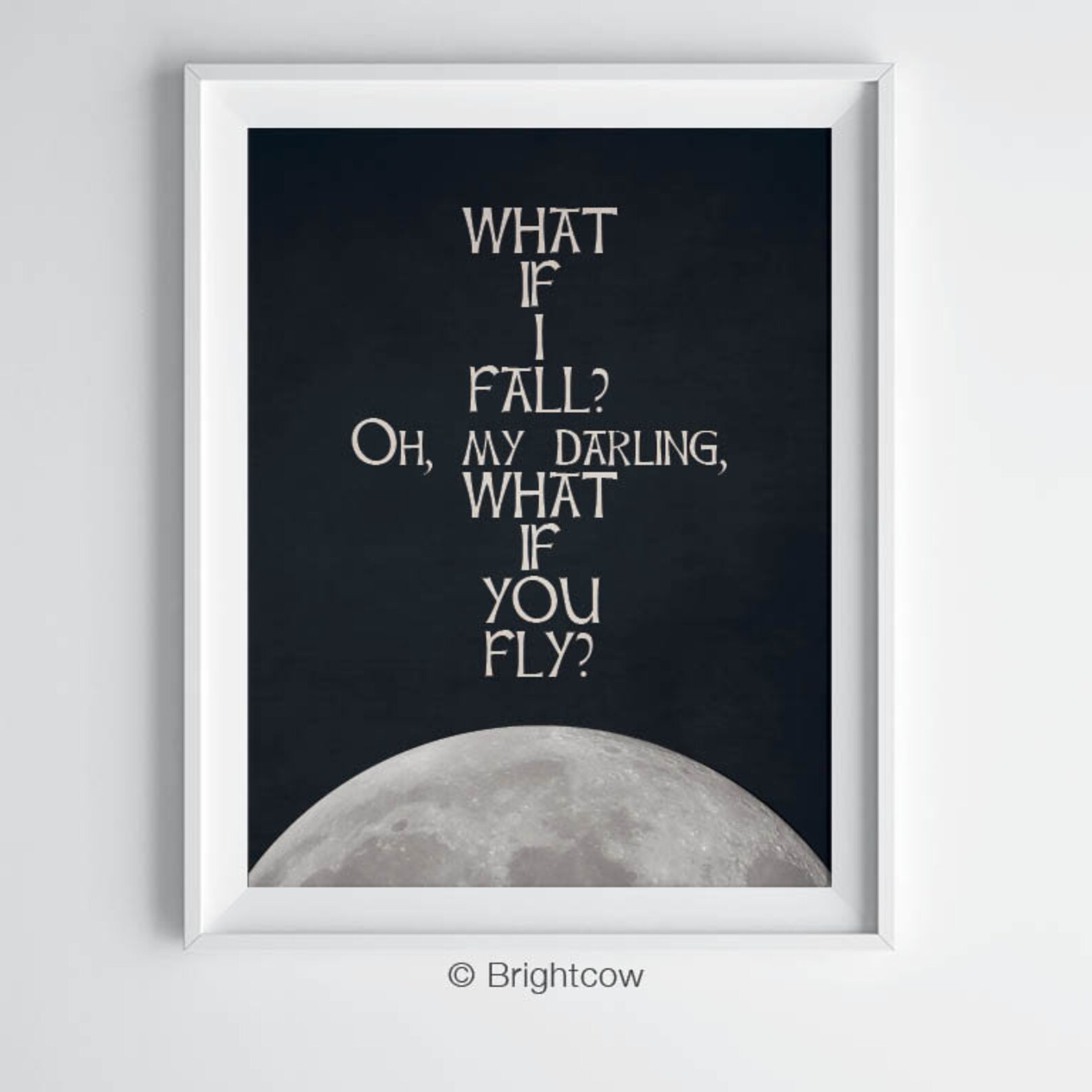 What if I fall quote poster Winnie the Pooh quotes Etsy